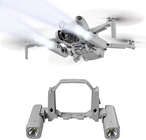 STARTRC Mini 4 Pro LED Lampe de navigation nocturne Projecteur de recherche Phare pour DJI Mini 4 Pro Accessoires Lumière stroboscopique de nuit avec support anti-collision pour Dji Mini 4 Pro