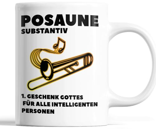 Posaune Tasse | Posaune geschenk gottes für alle intelligenten Personen | Posaune Geschenk Musik Tasse Posauner Kaffeebecher lustig