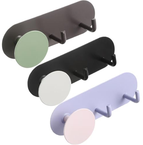 ISAKEN Gancio per Asciugamani, Ganci Attaccapanni da Parete, Autoadesivi Gancio Impermeabile, Senza Forare, Porta Ganci Accappatoio per Bagno, Cucina, Soffitto