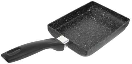 Alipis Padella Antiaderente per Frittate Padella per Colazione in Pietra Ergonomico e Isolamento Compatibile Induzione per Cucinare