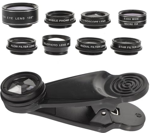 SHINEOFI Kit pour Objectif Téléphone Objectif Fisheye Et Macro pour Appareil Photo De Téléphone