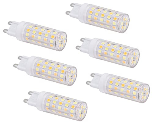 Spacnana G9 66DED 9W 85-265V 3 LED LED Bulbo in Casa, Confezionamento con 6 Piccole Lampade per Tetto per Lampade da Tavolo