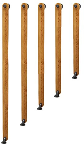Scala in legno antiscivolo per interni per anziani, barra di supporto a parete per corridoi, soppalco, sicurezza, ringhiera in legno per uso domestico