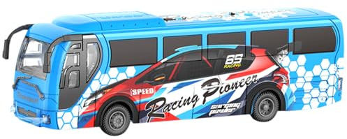 VGSAPRLEY Remote Control Bus Car,Electronic Vehicles,LED Lights,Remote Control Car Toy for Boys & Girls Gifts (blue)