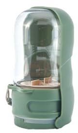 Botella de agua plegable para perros para viajes con contenedor de alimentos para caminar al aire libre, dispensador de bebidas para todas las razas de perros para caminar