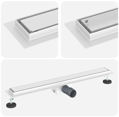 vidaXL 2 i 1 Duschavlopp Silver 80 cm Rostfritt Stål 304