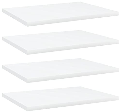 Sophrelle Estantes para estantería 4 uds contrachapada Blanco 40x30x1,5cm White,805154