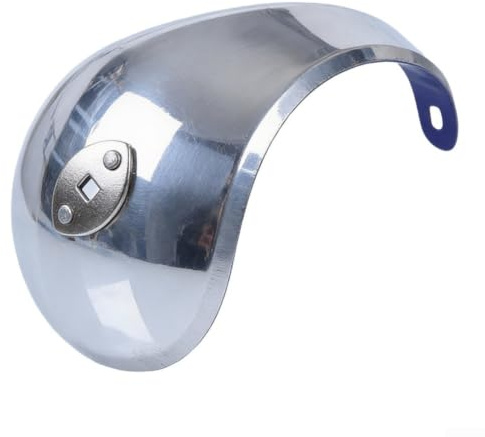 Honseadek Placa de protección de mano de acero inoxidable para adultos y niños, protector de cúpula de 120 mm/100 mm para práctica (niños, plata-R)