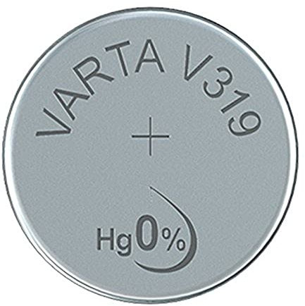 VARTA 14501319 - Knopfzellen-Batterie V319 mit 1,5 Volt, Kapazität 16 mAh, chemisches System Silberoxid, für elektronische Alltagsgeräte zur Sicherstellung einer optimalen Energieversorgung