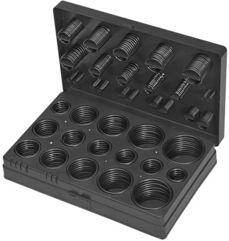 SW-Stahl S8045 O-Ring-Sortiment - 419-teiliges Dichtungsring Set - Gummi | Dichtringe für KFZ, Werkstatt und Klimaanlage - 32 Größen NBR & EPDM Gummi - 70 Shore - Universal Sortimentskasten