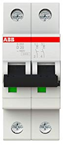 Abb S202 D20 Interruttore Automatico 6Ka 2P White