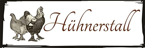  Hühnerstall  / Metallschild/Blechschild/Dekoschild/Wandschild/wetterfest/Innenbereich/Außenbereich/Motivation/Vintage