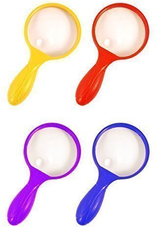 4 x Magnifying Glass Assorted Colours