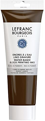 Lefranc & Bourgeois Tinta de Linograbado, 250 ml, color Tierra Sombra Tostada