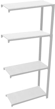 Simonrack - Set Officlick 4/400 Metall A.M. Dunkelgrau/Weiß