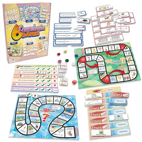 Junior Learning 6 Comprehension Games, Multi, (Model: JL406)