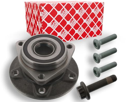 febi bilstein 40658 Radlagersatz mit Radnabe, ABS-Impulsring und Befestigungsschrauben, 1 Stück