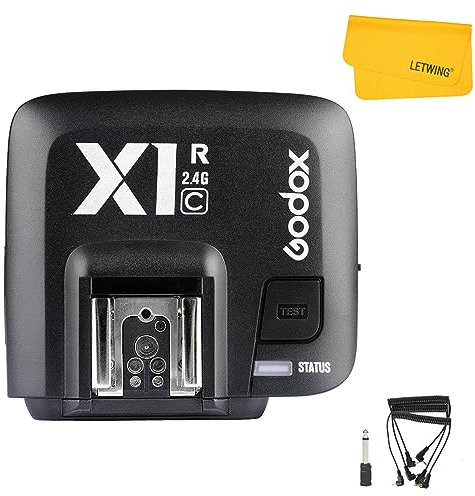 Godox X1R-C Récepteur de Déclencher de Flash pour Canon EOS Caméra, HSS 1/8000s TTL Récepteur 2.4G sans Fil Déclencher à Distance Compatible avec Déclencheur X1T-C/X2T-C/XPro-C/XProII-C
