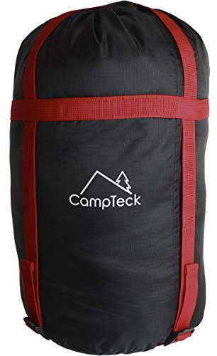 CampTeck U6954 - Leichte Kompressionssack Wasserabweisend Packsack Schlafsack für Schlafsack, Kleidung, Reisen, Camping, Outdoor - schwarz