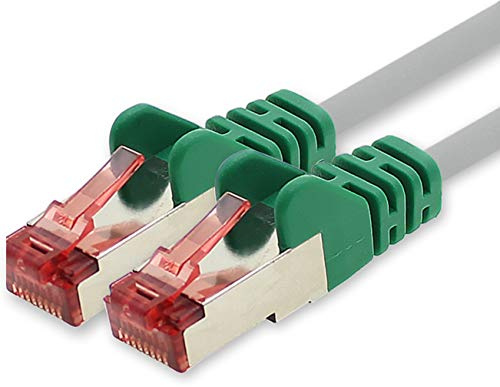 freiwerk Cavo di rete Cat.6 3 metri Crossover - 1 x Cavo Ethernet Lankabel Cat6 Cavo di rete Lan Sftp Pimf Patchcable 1000 Mbit s compatibile con Cat5 Cat5e Cat6a Cat7 Cat8