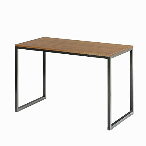 ZINUS Jennifer 119 cm | Laptoptisch | Homeoffice Schreibtisch | Einfache Montage | Metallrahmen | Braun