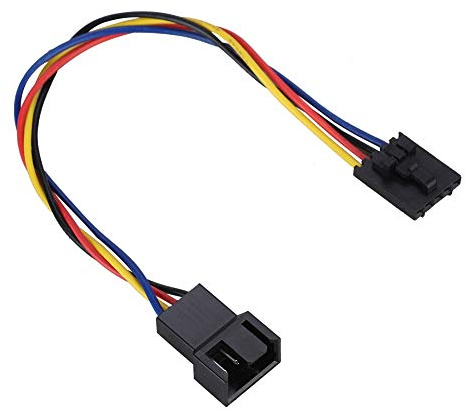 Bewinner 5 Pin zu 4 Pin Adapter, PWM Lüfteradapter Kabel für PC, 4-polige Lüfterschnittstelle mit Drehzahlregelung und Temperatursteuerung, Kompatibel mit Computer-Kühlungsystemen