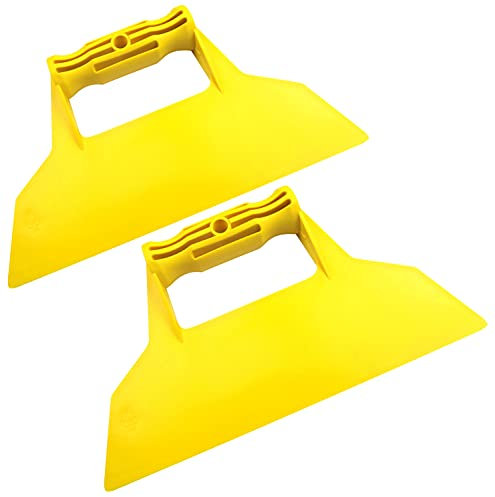 AERZETIX - C50028 - Lot de 2 - Spatule droite raclette Lisseuse de finition - 225mm - Outils à main pour la construction - Maçonnerie/Maçon/Enduit/Plâtre