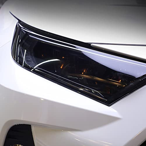 HIGH FLYING für RAV4 2019-2021 Scheinwerfer Folie Tönen Tönungsfolie Hell-Schwarz