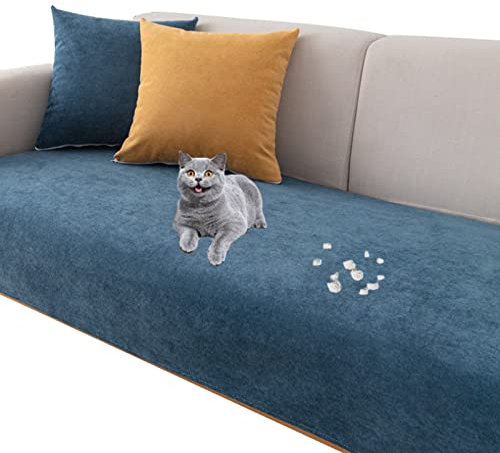 YWQJL sofaschutz Katze Hund wasserdicht Decke，bezüge für die Couch hundedecke Sofa， ecksofa/Auto/Outdoor Decke,Blue-110x240cm