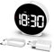 CHEREEKI Sveglia da Comodino, Sveglia Digitale a LED con Adattatore, Visualizzazione del Giorno della Settimana, 2 Allarme con Snooze, 4 Livelli di Luminosità, Adatto a Casa, Viaggi e Ufficio