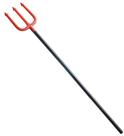 Tridente, forcone abbattibile, 114 cm, travestimento, per bambini, accessori per feste a tema, carnevale, halloween