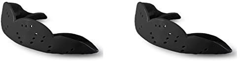 IGUATU 2X Sport Mouth Guard EVA Zahnschutz Erwachsene Mundschutz Zahnschutz Basketball Rugby Boxen Karate, Schwarz