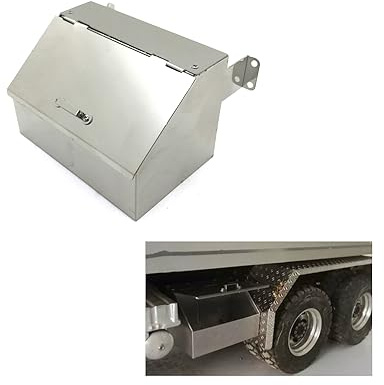 wheelfun Grad Metall Werkzeugkasten für 1/14 TAMIYAY 56360 RC Traktor LKW DIY Auto