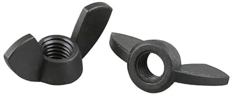 5PC Nylon Mutter Flügelmutter Schmetterling Barren Kunststoff Rändelmutter M3 M4 M5 M6 M8 M10 M12 (Color : 5pcs, Size : M6)