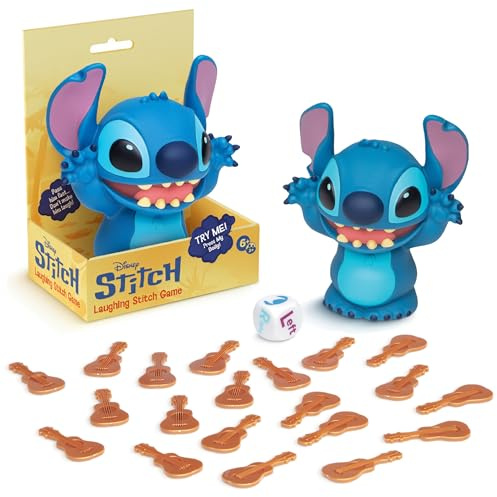 Laughing Stitch Dice Games – Family Games, Kids Games, Travel Games, Dice Set, Disney Stitch Toys, Make Sure to Pass Stitch Fast, Family Games for Kids and Adults, Multi-Player, Ages 6+