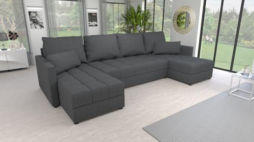 Generisch Sofa Couch Garnitur Sofagarnitur Bella U Inari 96 mit Schlaffunktion Wohnlandschaft