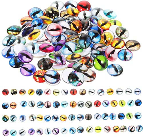 jojofuny 100pcs Crystal Glass Eyes Accessories for Crochet Toys Doll DIY Doll Making Supplies