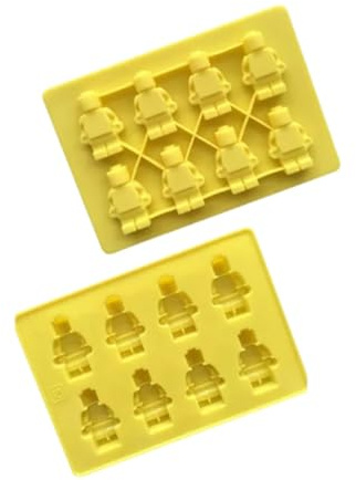 CMJ™ Yellow Robot Figures Men Silicone Chocolate Mould Ice Cube Wax Melt Sugarcraft UK Seller