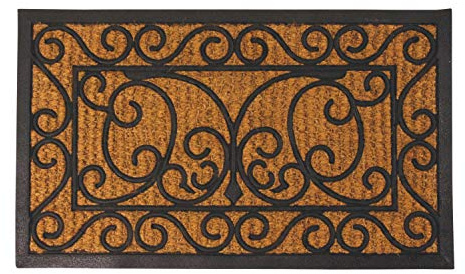 Esschert Design Rubber doormat/cocos L, RB08, Rubber and coir, 75x45x1 -