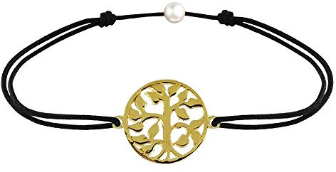 LES POULETTES BIJOUX - Bracelet Lien Arbre de Vie Plaqué Or