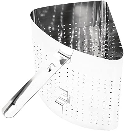NISBETS Vogue Edelstahl Pasta-Kochkorb, Silber, Größe: 233(H)x210(B)x325(T)mm zum Aufnehmen, Kochen und Abtropfen von Nudeln oder Blanchieren von Gemüse, für gewerbliche Restaurants und private Küchen