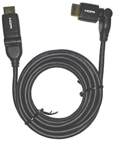 Sky 910 Cavo HDMI con Connettori Placcati a Oro e Pieghevoli, 3 Metri, Nero