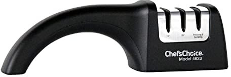 Chef'sChoice 4633900 Chef's Choice 4633 Angle Select Diamond Hone 3 Stage Manual Knife Sharpener, Plastic, Black