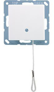 Jung A 506 BF NUZ WW Thermoplast weiß Lichtschalter