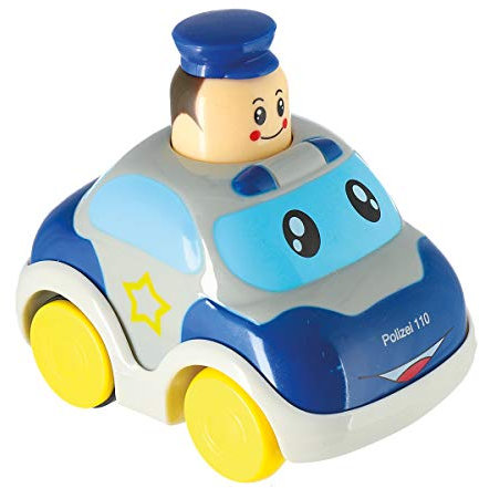 Bieco Drück & Los Flitzer Polizei , Rückzug Spielzeugautos ab 12 Monaten
