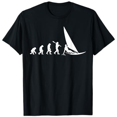 Lustiges Windsurfing Surfer Deko: Evolution Windsurfer T-Shirt