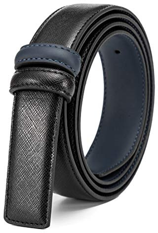 Vatee's Männer & Frauen Reversible Echtleder Ersatz Gürtel Ohne Schnalle | 38mm/34mm/29mm Breit, Echtledergurt, Klassischer Stil, Verstellbarer Gürtel