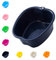 Grande vasca per Pediluvio Plastica Vaschetta Pedicure,per Pedicure Disintossicazione e Massaggio,perfetta per Immergere i Piedi,Può essere Messo a Bagno per Rimuovere la Pelle Morta Calli (Black)
