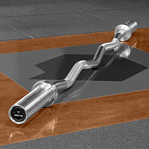 METIS SZ Curlstange - Trizepsstange für Armübungen | Hantelstange zum Heben | Stange für Bizeps-Curls | Krafttraining Geräte | SZ Langhantel (Curlstange Nur)