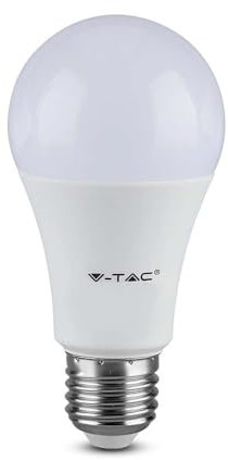V-TAC Ampoule LED culot E27 8,5W (équivalent 60W) A60-806 Lumen - 3000K Blanc Chaud - Ouverture du faisceau lumineux 200° - Efficacité Maximale et Économie d'Énergie